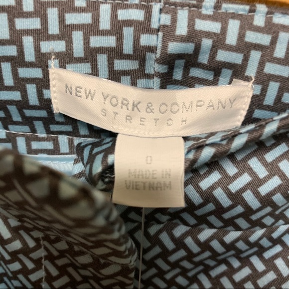 NWT New York & Company Sateen Slim Ankle Pants Size 0 - Picture 5 of 11